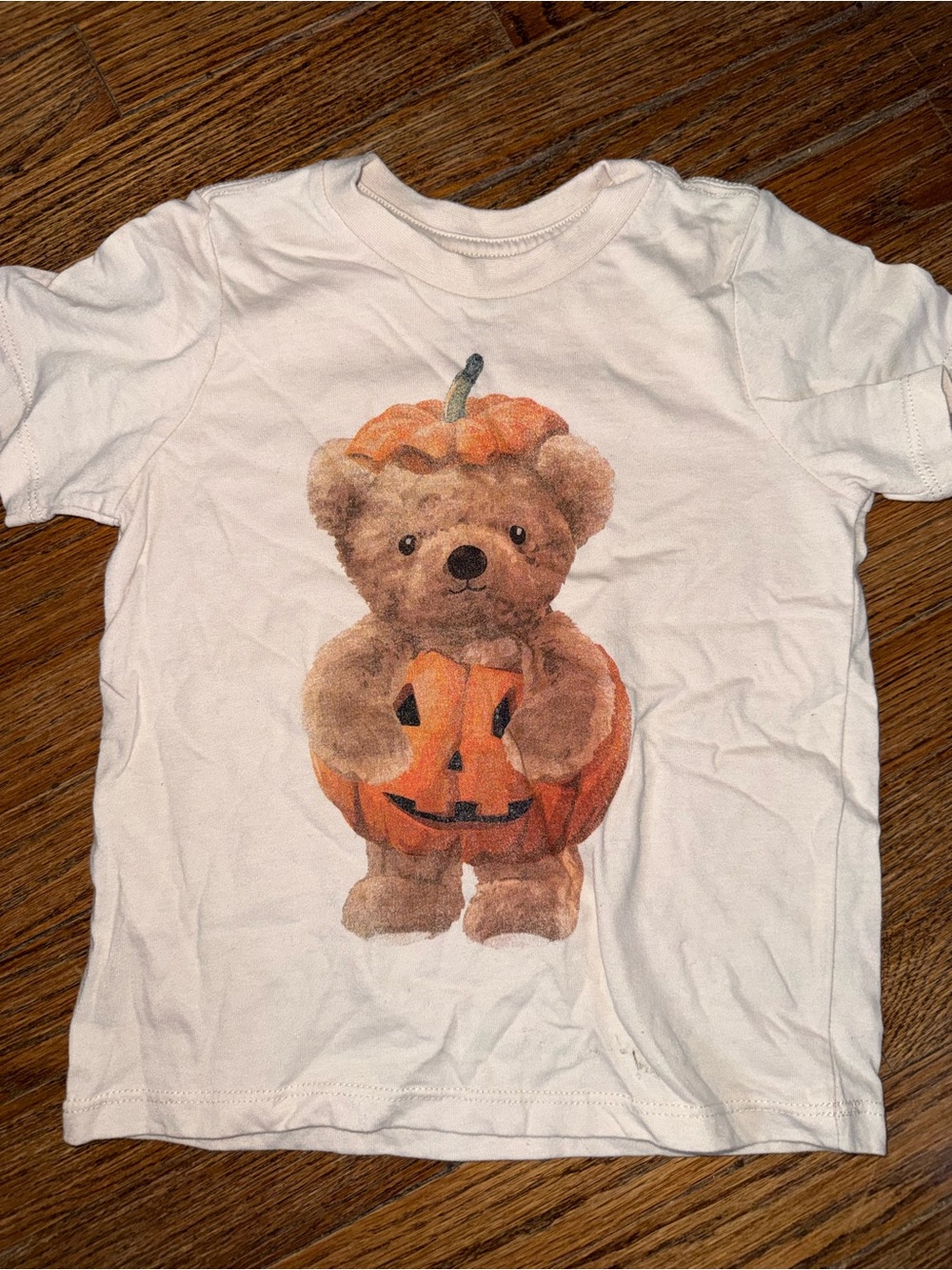 Toddler Halloween Bear Pumpkin Costume Tee